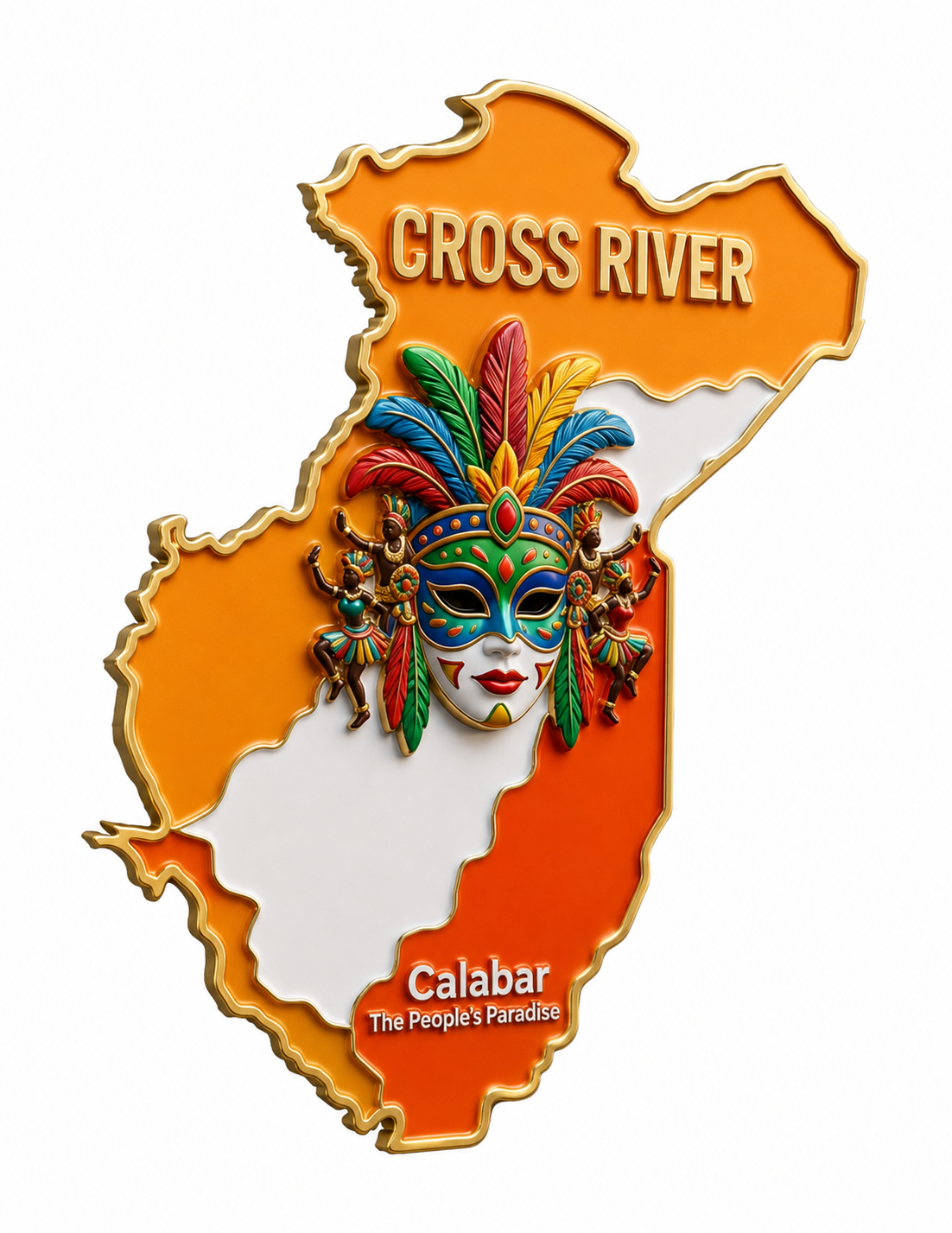 Cross River State Fridge Magnet